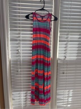 Epic Threads Striped Tank Top in Pink, Coral, Teal and Navy